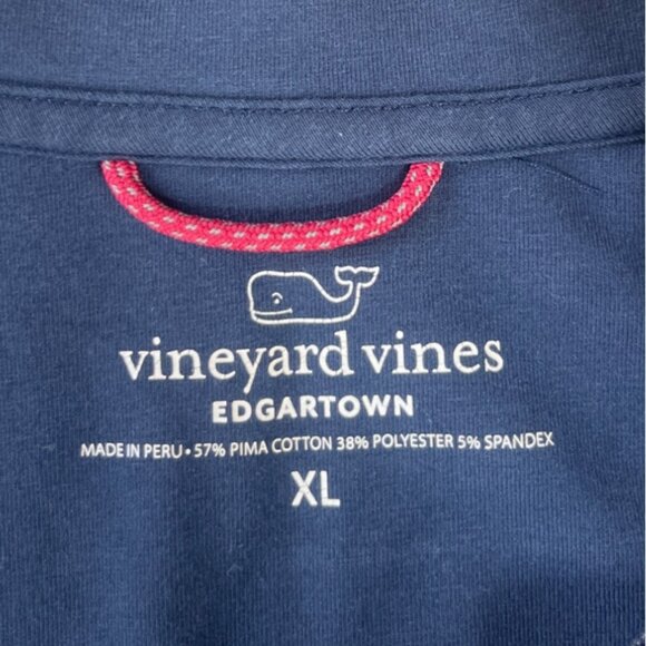 Vineyard Vines Half Zip Pullover Mens XL Blue Pima Cotton - Picture 5 of 7